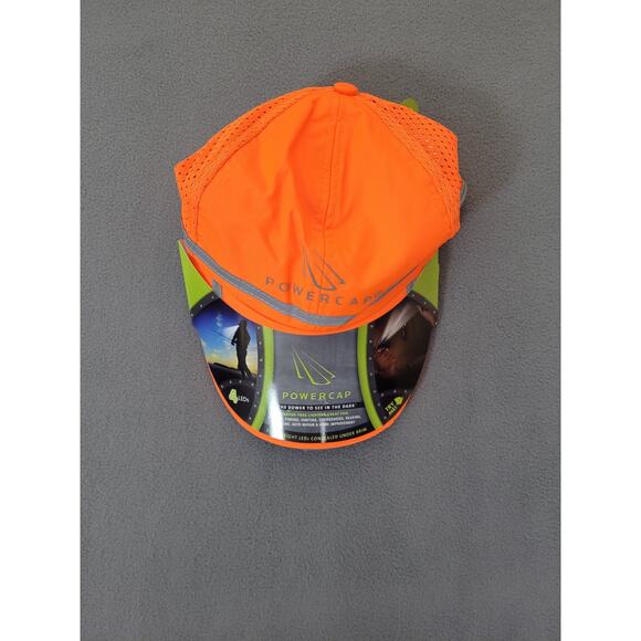 Powercap 2510 Hi-Vis Blaze Orange Safety Hat-With Led Lights - Picture 1 of 8